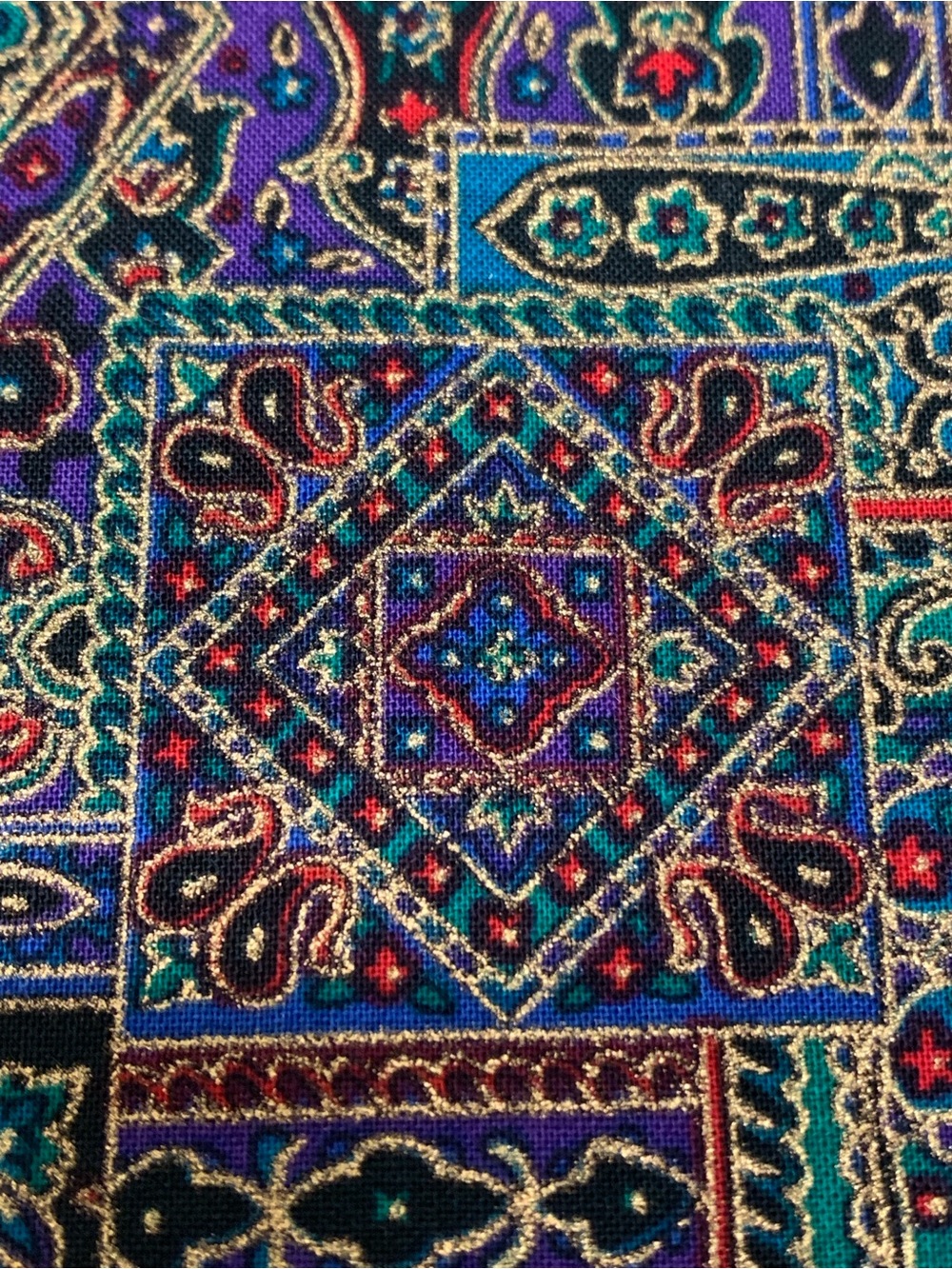 Hoffman International Canterbury Manor Vintage Fabric 5.5 Yards Jewel Tone